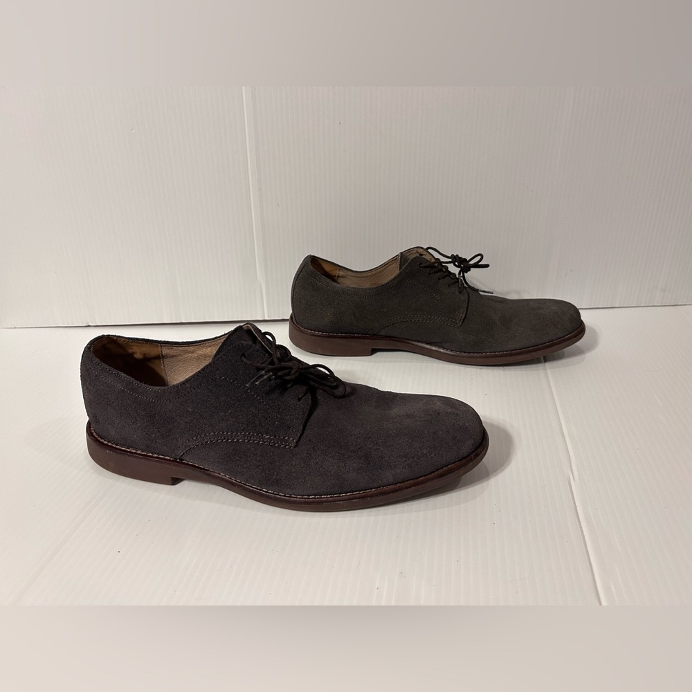 Aston Grey oxford leather shoe men size 10.5